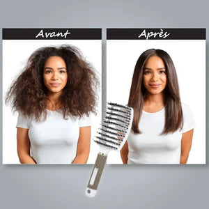 Brosse à cheveux démêlante en poils de nylon