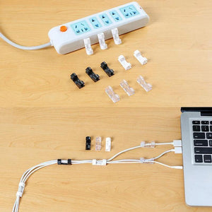 Auto-adhésif Fil/Câble Clips en Plastique - ciaovie