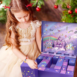 Boîte de cadeaux Licorne de Noël