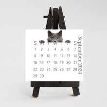 Charger l&#39;image dans la galerie, 🐱Calendrier de bureau 2024 avec chat furtif