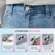 Charger l&#39;image dans la galerie, Bouton jeans sans couture ajustable