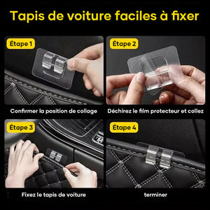 Boucles de fixation de tapis de voiture polyvalentes