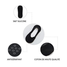 Charger l&#39;image dans la galerie, Chaussettes Invisibles Antidérapantes Respirantes en Soie Glace