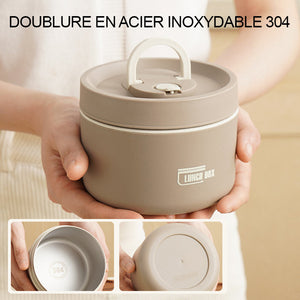 Prévente pendant 15 jours--Boîte à Lunch Étanche Avec Isolation Thermique En Acier Inoxydable