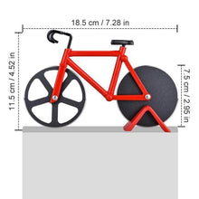 Charger l&#39;image dans la galerie, Coupe-pizza à Roulettes en Forme Vélo / Moto