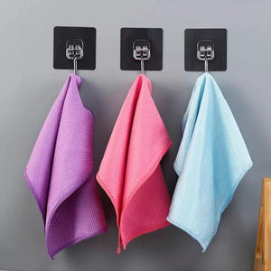 Chiffon de Nettoyage en Microfibre de Texture en Écailles de Poisson(5 PCs)