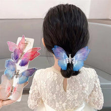 Charger l&#39;image dans la galerie, Pince à cheveux de papillon de couleur dégradée
