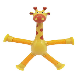 Jouet girafe télescopique avec ventouse