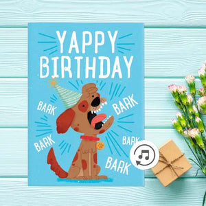 🐶🔊CARTE DE VŒUX - ABOIEMENT ANNIVERSAIRE