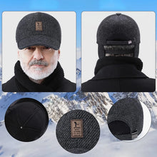 Charger l&#39;image dans la galerie, Casquette de baseball d&#39;hiver avec cache-oreilles