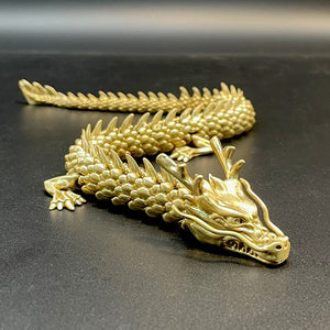 Décorations Dragon d'or avec articulations mobiles