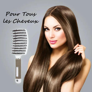 Brosse à cheveux démêlante en poils de nylon