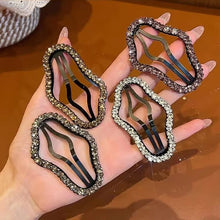 Charger l&#39;image dans la galerie, Barrettes de pinces à cheveux en strass (4 pièces)