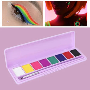 Palette de maquillage fluorescent soluble dans l'eau