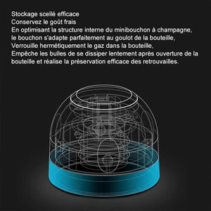🎄 Vin scellé en silicone, bouchon à champagne (ACHETER 1 OBTENIR 1 GRATUIT)