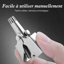 Charger l&#39;image dans la galerie, Ciaovie™ Tondeuse À Poils De Nez Manuel en Acier Inoxydable - ciaovie