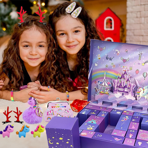 Boîte de cadeaux Licorne de Noël