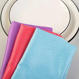Chiffon de Nettoyage en Microfibre de Texture en Écailles de Poisson(5 PCs)