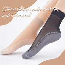 Charger l&#39;image dans la galerie, Chaussettes Soyeuses en Coton Anti-dérapant, 5 paires