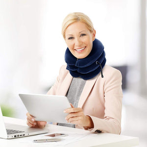 Dispositif de traction cervicale, support de cou gonflable - ciaovie
