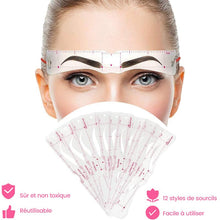 Charger l&#39;image dans la galerie, Kit de pochoirs à sourcils en silicone