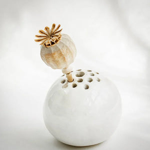 Décor de table en pierre de fleur de vase fait à la main en résine