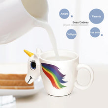 Charger l&#39;image dans la galerie, 3D Licorne Tasse de Sensible à la Chaleur - ciaovie