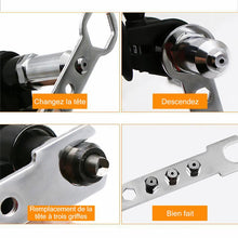 Charger l&#39;image dans la galerie, Kit d&#39;Adaptateur de Pistolet à Rivets Professionnel avec 4 Boulons de Buse Différents