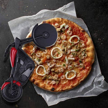 Charger l&#39;image dans la galerie, Coupe-pizza à Roulettes en Forme Vélo / Moto