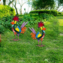 Charger l&#39;image dans la galerie, Statue drôle de coq de jardin