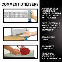 Charger l&#39;image dans la galerie, Filet de tennis de table rétractable - ciaovie