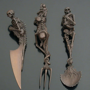 Vaisselle squelette pour Halloween