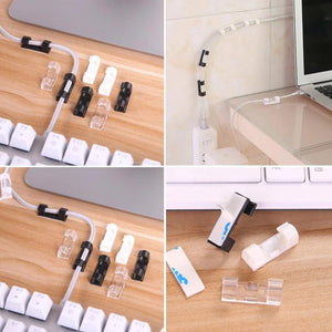 Auto-adhésif Fil/Câble Clips en Plastique - ciaovie