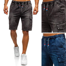 Charger l&#39;image dans la galerie, Short en Jean Délavé pour Hommes - ciaovie