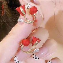 Charger l&#39;image dans la galerie, Boucles d’oreilles polyvalentes en forme de tulipe