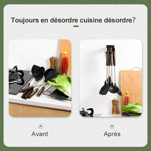 Crochets muraux de cuisine rotatifs auto-adhésifs - ciaovie