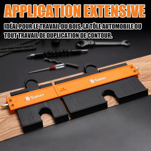 Saker®Jauge de duplication de contour de forme avec serrure