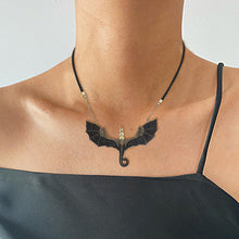 Charger l&#39;image dans la galerie, Collier Dragon Volant Ailé Noir