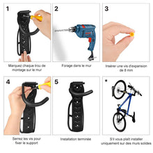 Charger l&#39;image dans la galerie, Support De Rangement Pour Bicyclettes Ajustable Suspension À Mur Vertical - ciaovie