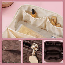 Charger l&#39;image dans la galerie, Trousse à cosmétiques à carreaux vintage