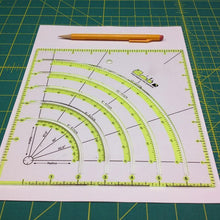 Charger l&#39;image dans la galerie, Règle de Coupe pour Motifs Arcs et Éventails