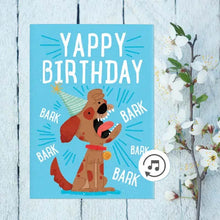 Charger l&#39;image dans la galerie, 🐶🔊CARTE DE VŒUX - ABOIEMENT ANNIVERSAIRE