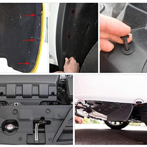 Clips de fixation universels en plastique pour garde-boue de voiture (150 pièces)