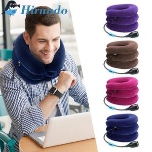 Dispositif de traction cervicale, support de cou gonflable - ciaovie