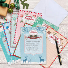 Charger l&#39;image dans la galerie, Ciaovie™ Peinture de Diamant Strass Carte de Voeux de Noël (8 CARTES) - ciaovie
