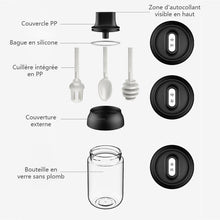 Charger l&#39;image dans la galerie, Pot à Condiments en Verre avec Cuillère - ciaovie