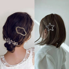 Charger l&#39;image dans la galerie, Barrettes de pinces à cheveux en strass (4 pièces)