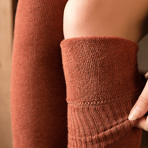 Chaussettes aux genoux pour femmes