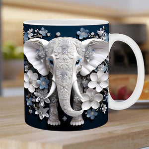 Tasse imprimée éléphant