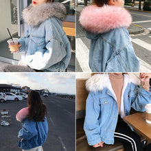 Charger l&#39;image dans la galerie, Veste en jean d&#39;hiver pour femmes - ciaovie